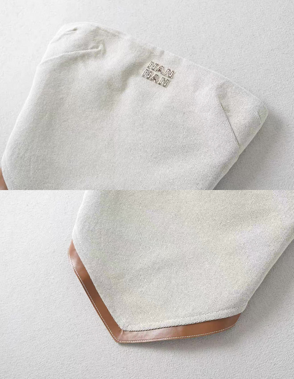 バックレスツートーンクロップドトップ