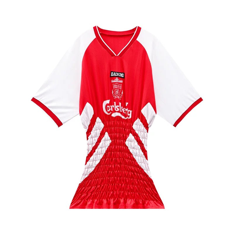 レタープリントスポーツデザインワンピース