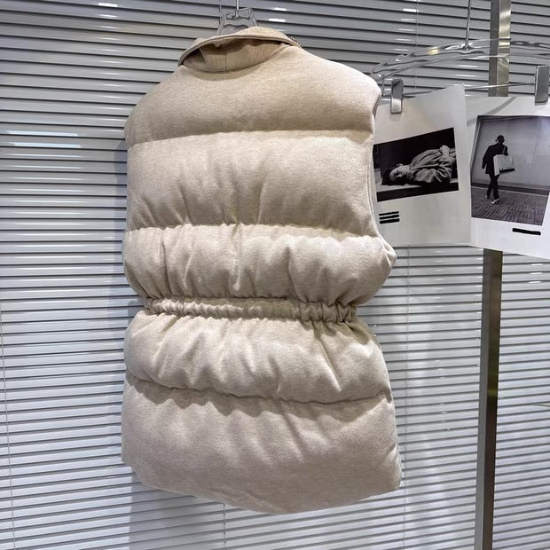 ウエストタイプラッシュコットンベスト