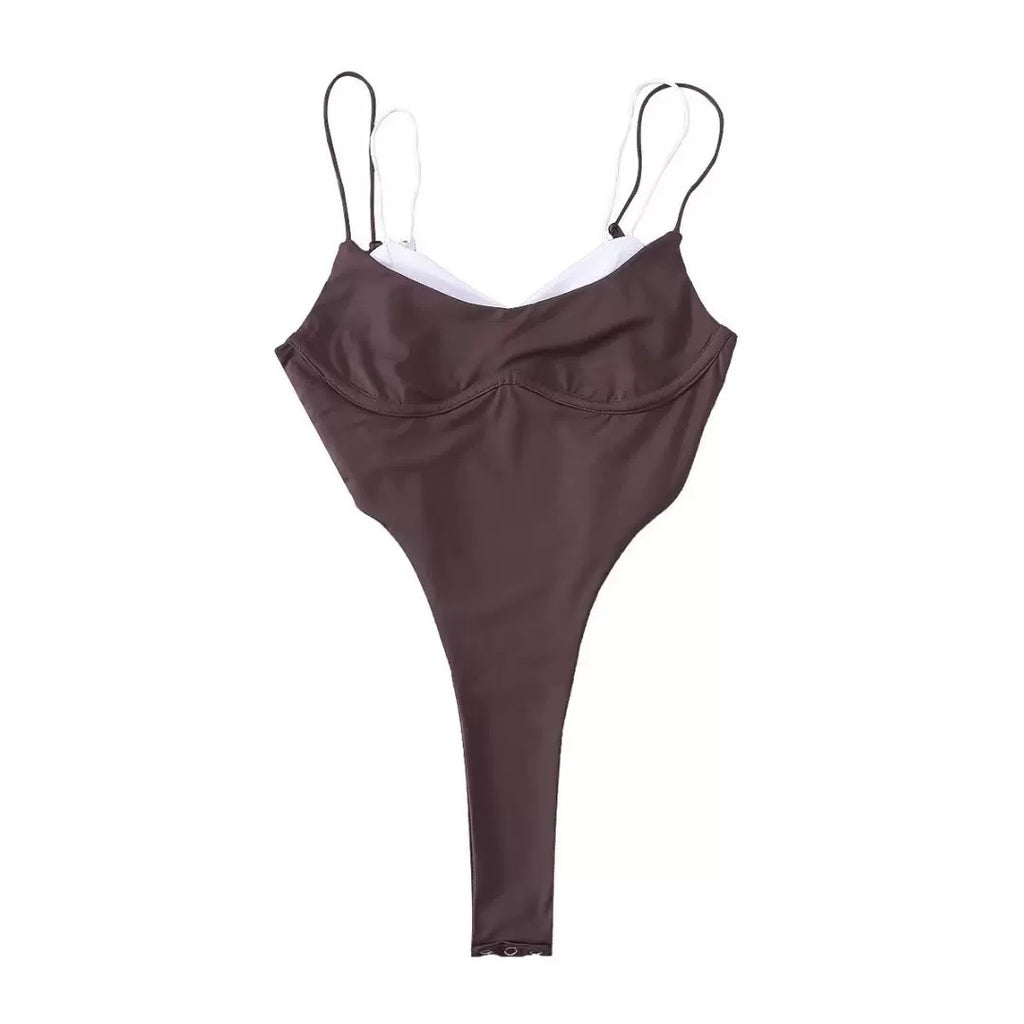 セクシースリムフィットボディスーツ