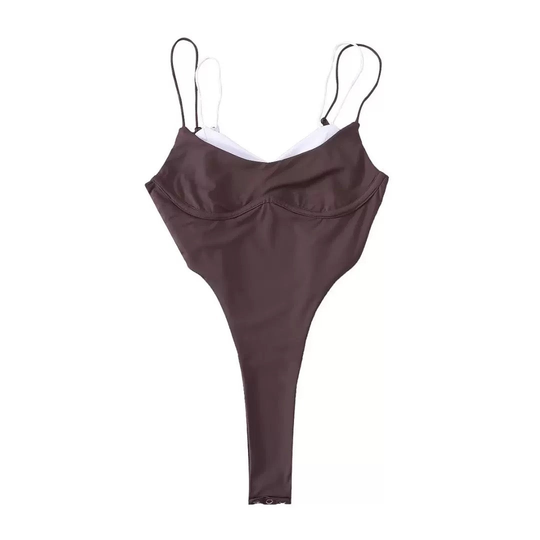 セクシースリムフィットボディスーツ
