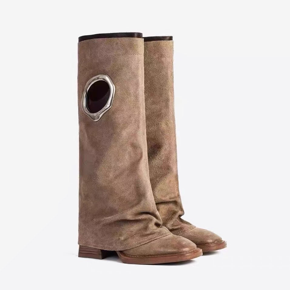 レトロウエスタンカウボーイブーツ