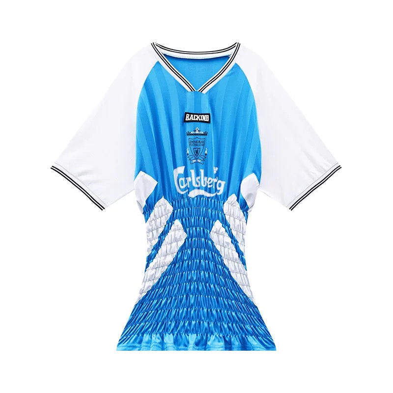 レタープリントスポーツデザインワンピース