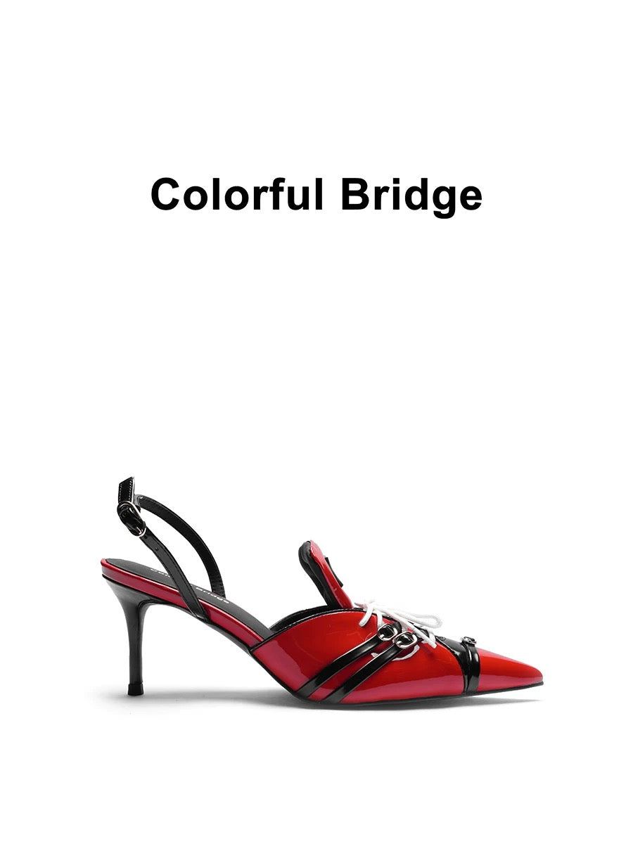 COLORFULBRIDGE 丨F1レーシングシリーズデザイナースポーツハイヒール