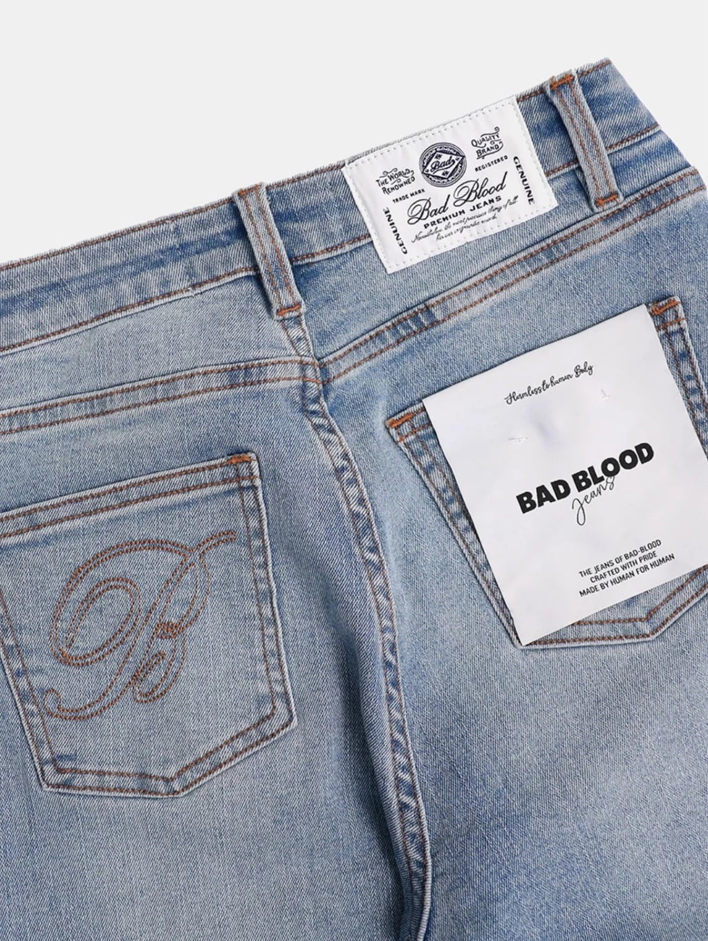 BADBLOOD ローウエストデニムジンズ