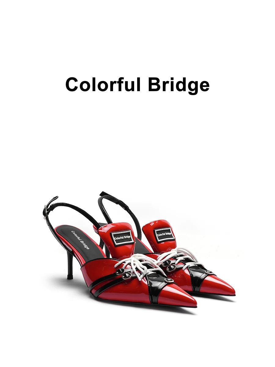 COLORFULBRIDGE 丨F1レーシングシリーズデザイナースポーツハイヒール