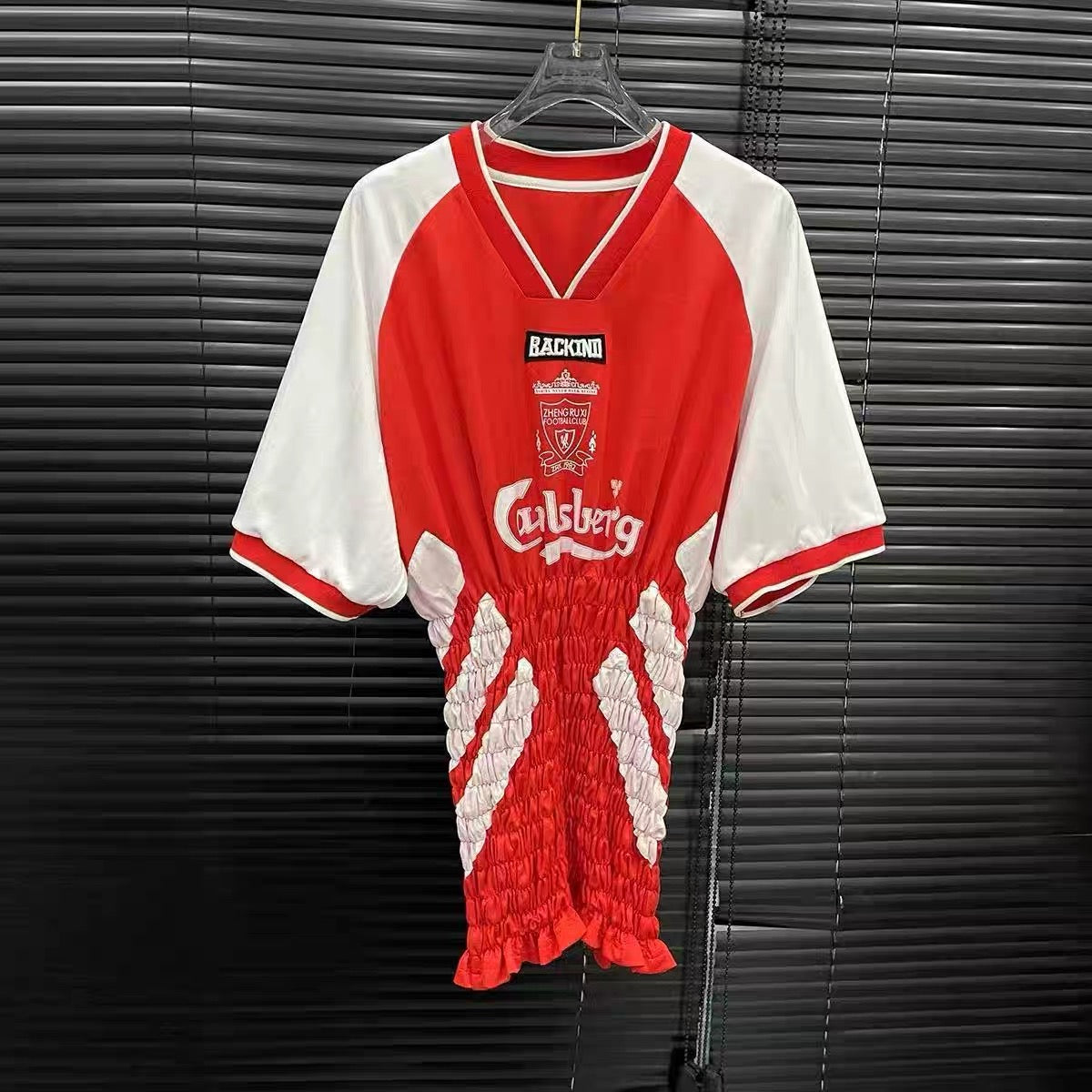 レタープリントスポーツデザインワンピース